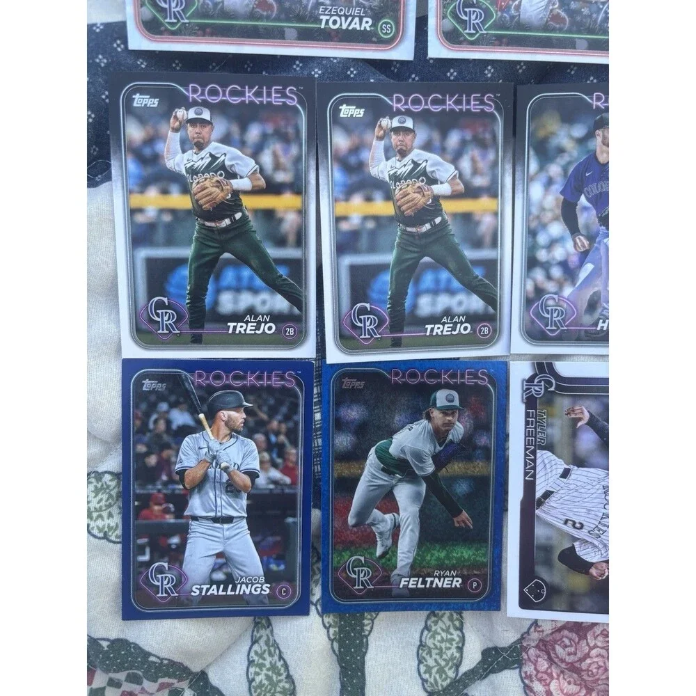 Rockies Lot Tovar Holiday x2 Trejo Hudson Feltner Topps 8 Cards